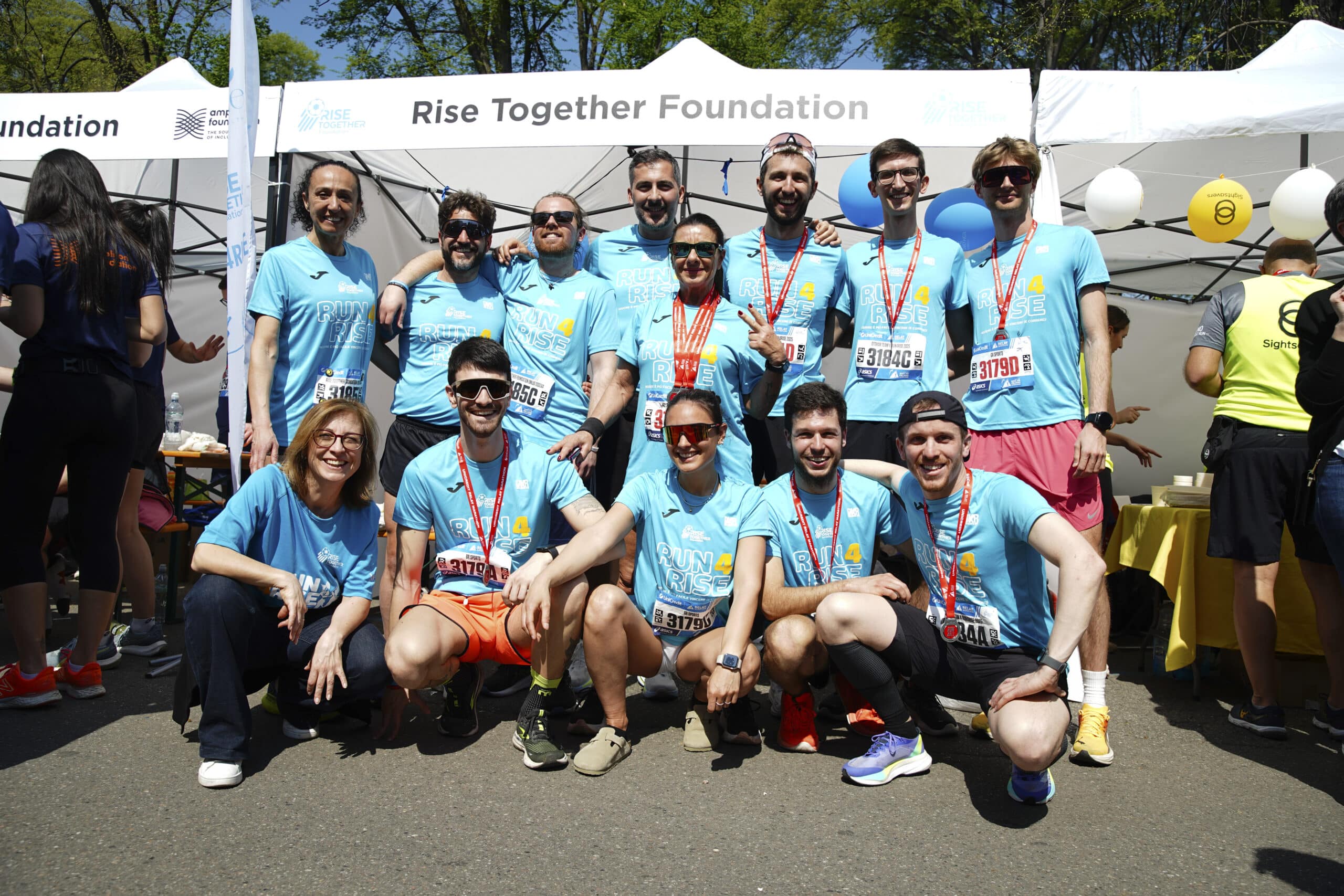 runner run4rise relay marathon milano